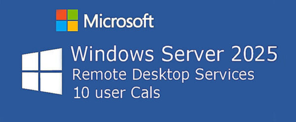 Microsoft® Windows Server 2025 RDS CAL’s, 10-user ESD